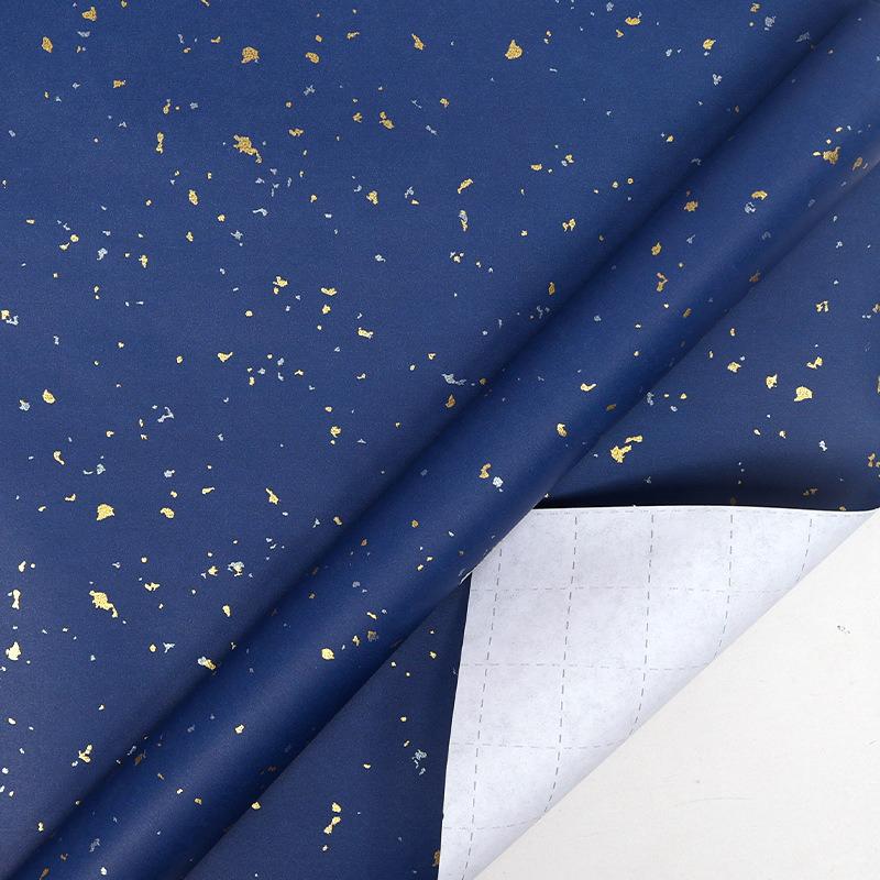 

Темно-синій рулон паперу для пакування подарунків Великі рулони 43 см x 3 м Золоті/Срібні блискітки Пакування для рукоділля Папір для подарункової коробки на Різдвяну вечірку