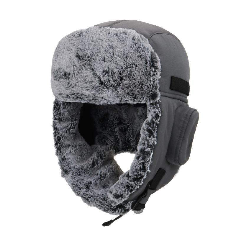 Winter warm hat, cold-proof and water-proof, piled and thickened ear protectors, ski hats for men and women