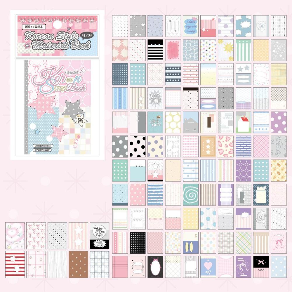 for M5 Inner Page Memo Pad Refill Pages 120 Sheets Scrapbook Paper Set Material Book  DIY Journal