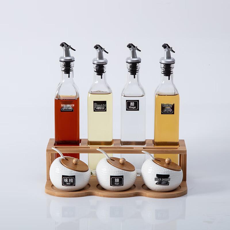 Qianxing Glas Kryddbehållare Set