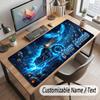 Motorcycle Theme Customized Mouse Pad Personalized Print Name Text Desk Mat For Home Office Table Decor