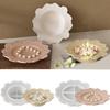 Unique Silicone Mold Party Serving Tray Mold Crafting Plate Moulds Silicone Texture Suitable for Making Home Decoration