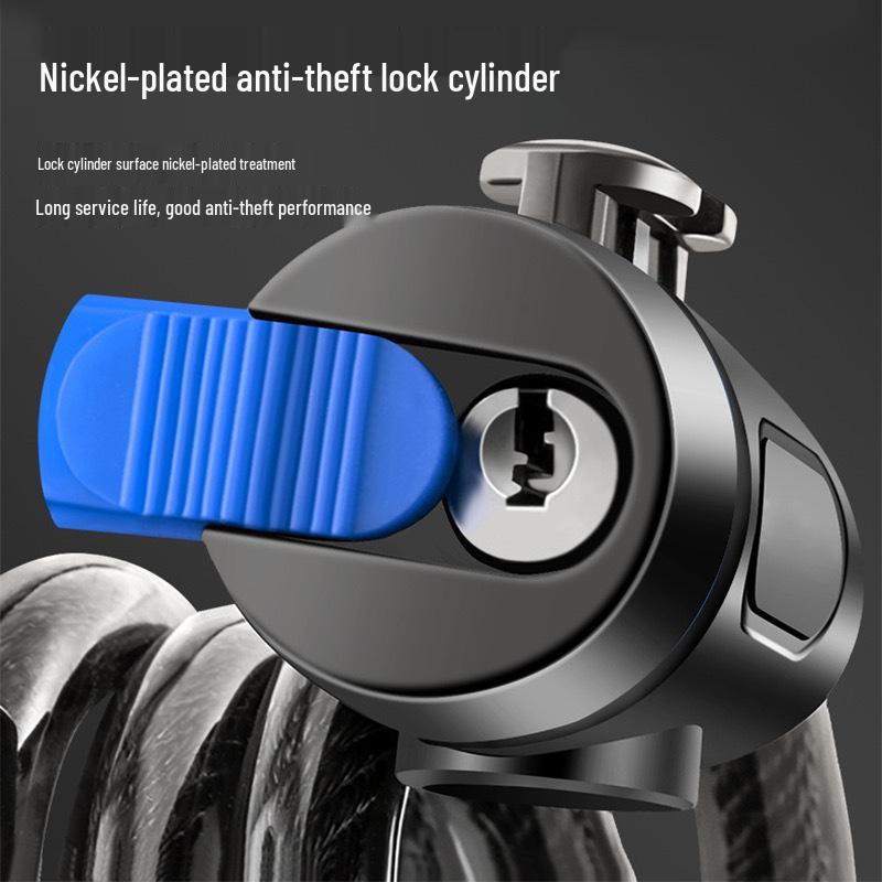 Bicycle Anti-Theft Key Leather Ring Lock for E-bikes and Mountain Bikes