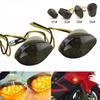 2Pcs Amber 12V LED Turn Signals Motorcycle ABS Indicator Lens Directional Light Fit for Kawasaki Suzuki Yamaha Honda Accessories