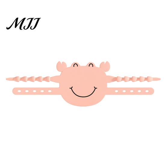 Impact Absorbing Pad Silicone Door Latch Silencer, 5-Position Adjustable Lock Buffer Cover, Cartoon Flexible Guard Crab Soft Slam Stopper for Bedroom