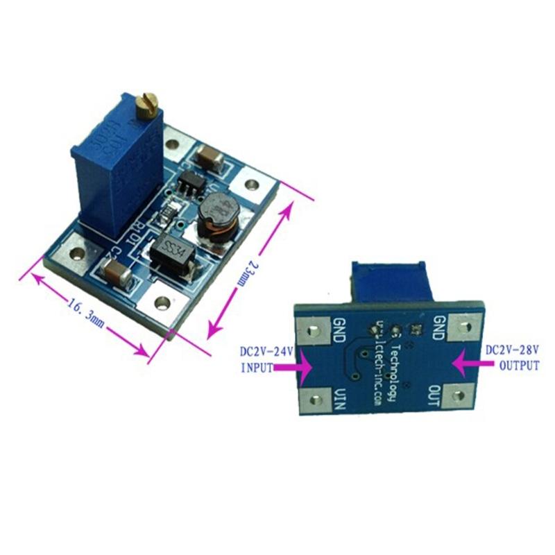 Pack of 2 SX1308 Boost Converters Module for Adjustable Voltages Boosting with Overheats and Short Circuits Safety