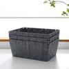 Panier de rangement - Lot de 3 - Gris - Polypropylène - 33 x 23 x 14 cm - Décoratif et pratique