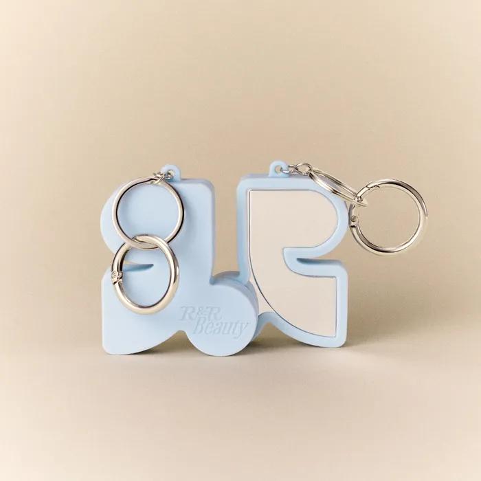 R Symbol Silicone Keyring (2 colors) SKY BLUE