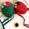 New Korean-style Children's Bag - Cute Little Girl Crossbody Bag with Adorable Strawberry Accessories