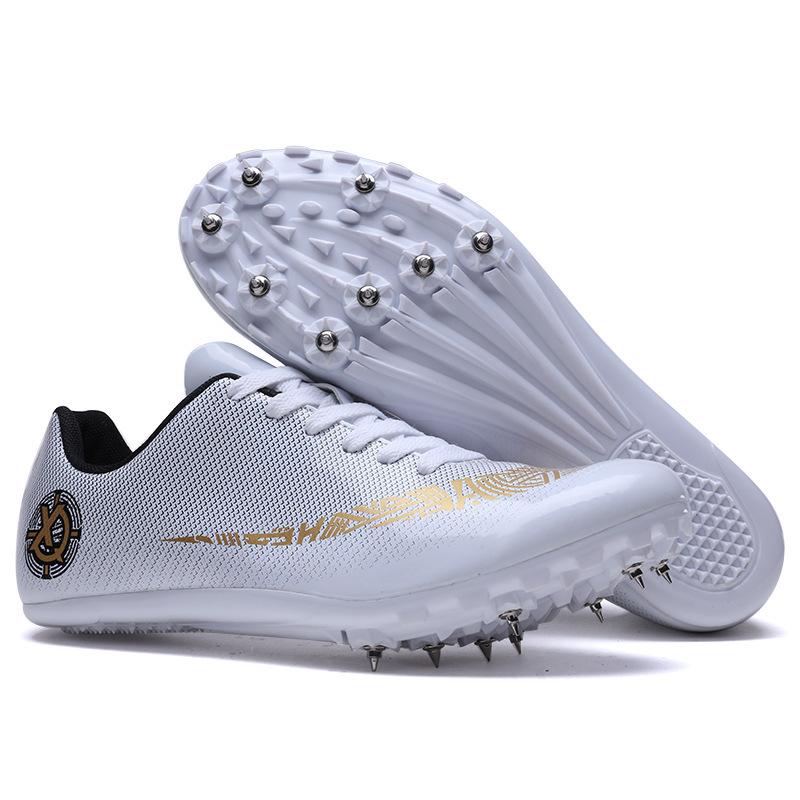 

Track and field shoes, college entrance examination physical examination training for male and female students, sprinting shoes, steel nail 45 білий
