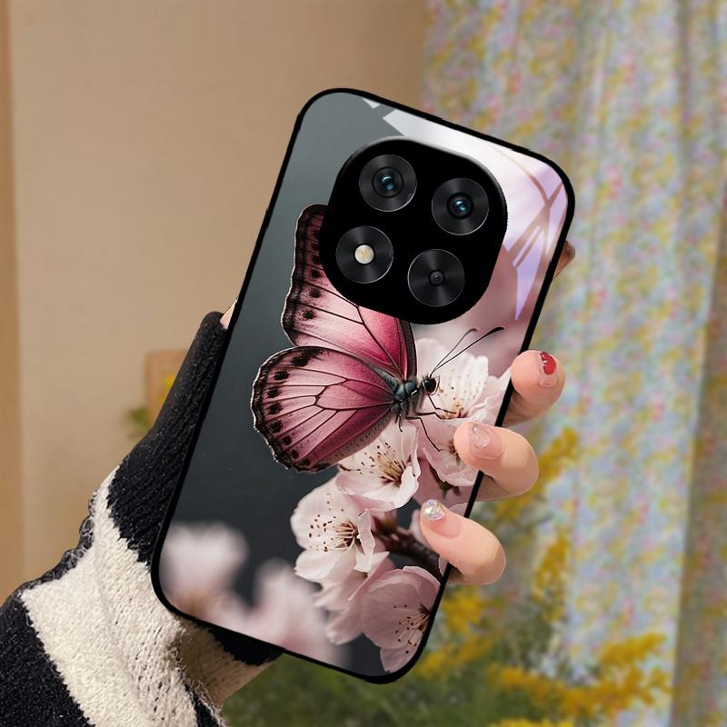 Pro Poco X5 / X6 / X7 Pouzdro Tvrdý PC Tvrzené Sklo Kryt Telefonu Pro Xiaomi Poco X7 Pro 5G Módní Luxusní Skleněné Ochranné Skořápky