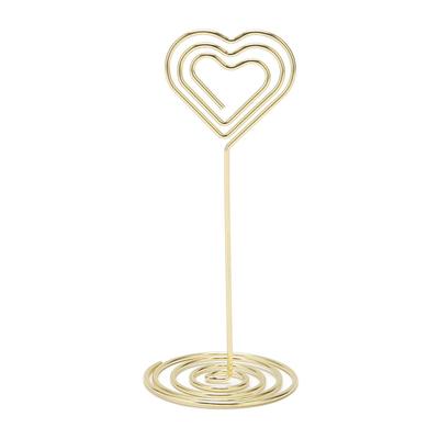 10Pcs Stable Base Table Number Stands Gold /Rose Gold Name Card Clips  Wedding Party
