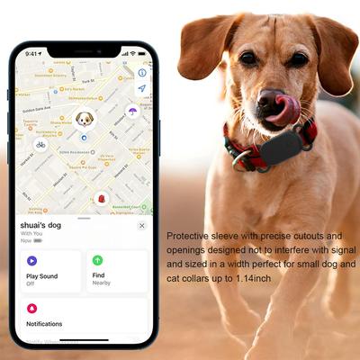 Silicone Case Waterproof Dog Collar Holder Dustproof Protective Cover  Anti-Drop Finder Sleeve for Samsung Galaxy SmartTag2