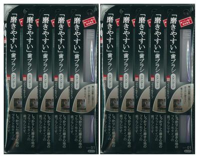Zahnbürste hergestellt von Zahnbürsten-Handwerker Shigekichi Normal 1 Stück x 24 Stück Set Leicht zu putzen Tanabe, (Eben) LT-01,