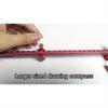 1pc 36.5mm-300mm Woodworking Scribing Gauge Center Finder Ruler Lengthening Aluminum Alloy Scribing Circle Ruler Woodworking