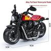 Children's TikTok Influencer Pull-Back Toy: Boys' Motorcycle & Car Alloy Model