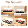 5 Compartments Bar Ingredient Container, Spice Dispenser, Garnish Plastic Fruit Caddy Tray, Home Veggie Box with Lid for Buffet