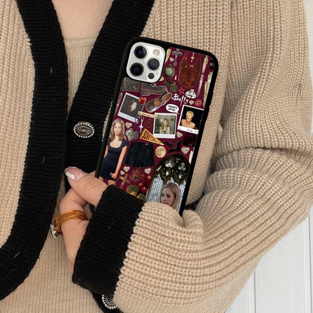 B-Buffy The Vampire Slayer Phone Case For IPhone 17 16 15 14 13 12 11 Pro Max Plus MiNi 17Air PC+TPU Armor Cover