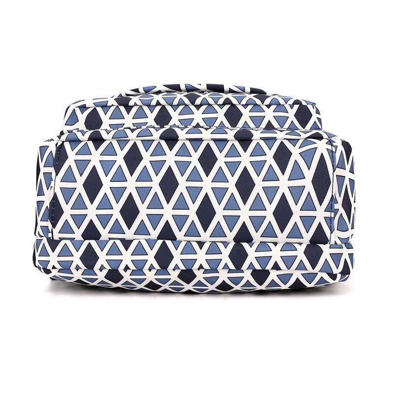 Torba na ramię z nylonu z nadrukiem, torba na kwiaty, mała torba kwadratowa z wieloma przegródkami, torba wielowarstwowa