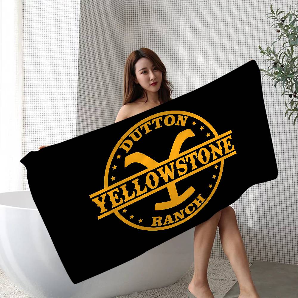 Y-Yellowstone-Dutton-Ranch Wild-Western-Rugged Beach Towel Colorful Bath Towels for Girl Microfiber Free Beach Yoga Spa Gym Pool