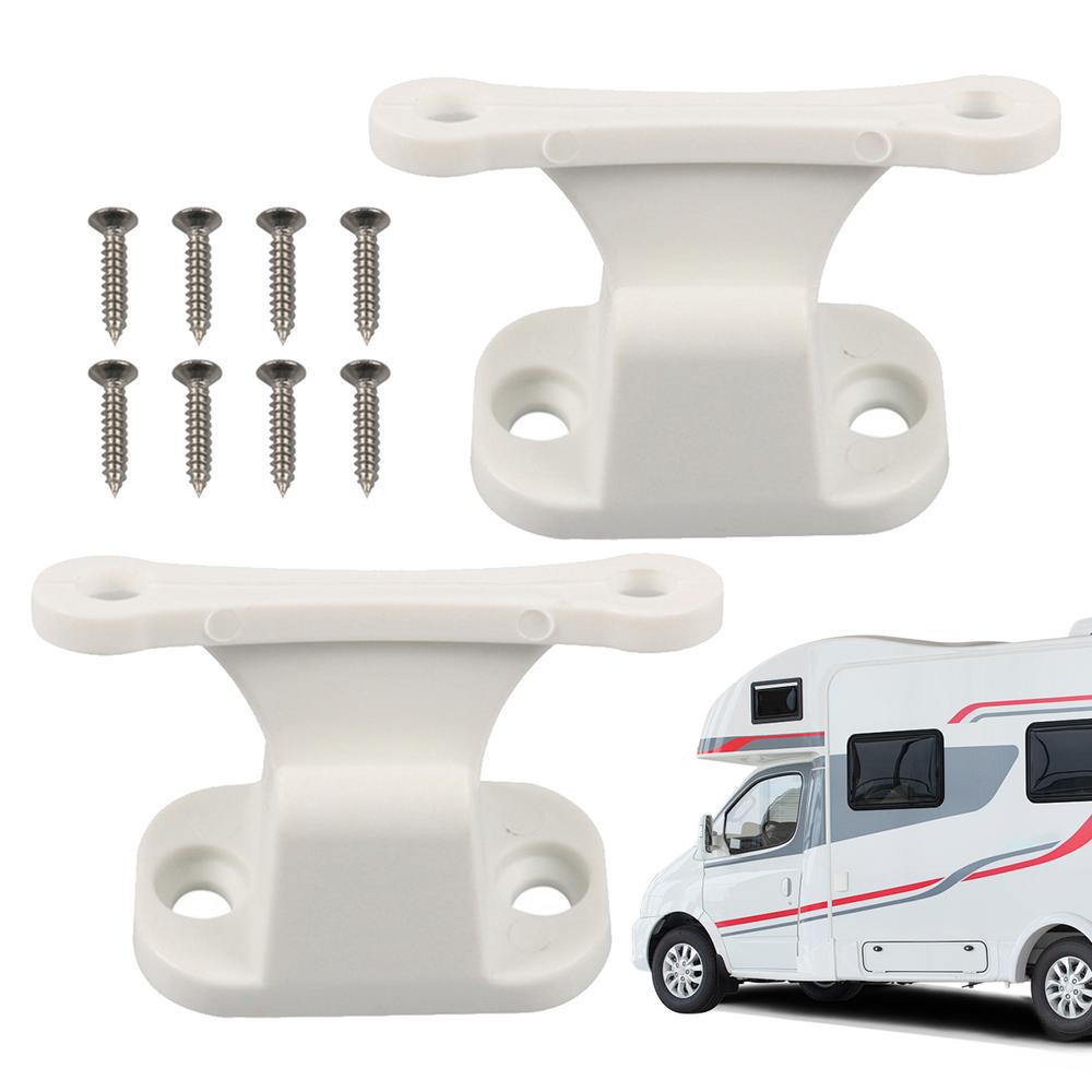RV Door Stop Boat Door Latch Door Holder 2X Door Stopper With Screws Marine Hardware Replacement Parts RV Door Latch For RV