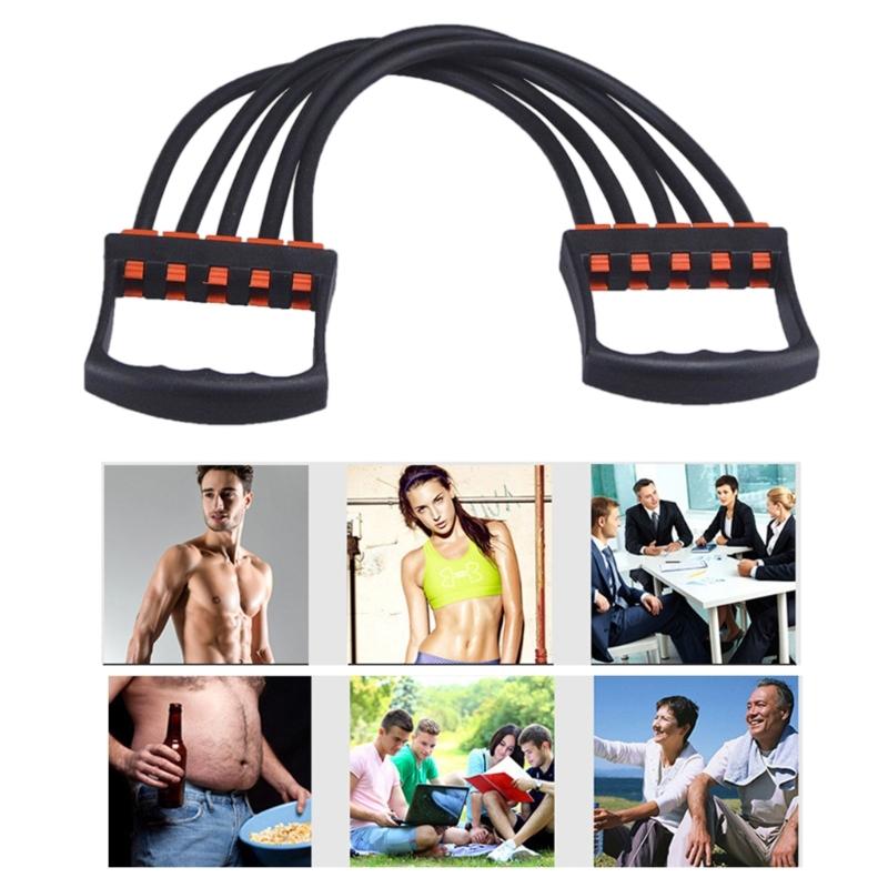 Chest Arm Expander Chest Expander Fitness Adjustable 5 Tube Chest Expander Muscle Pull Exerciser Chest Expander Puller