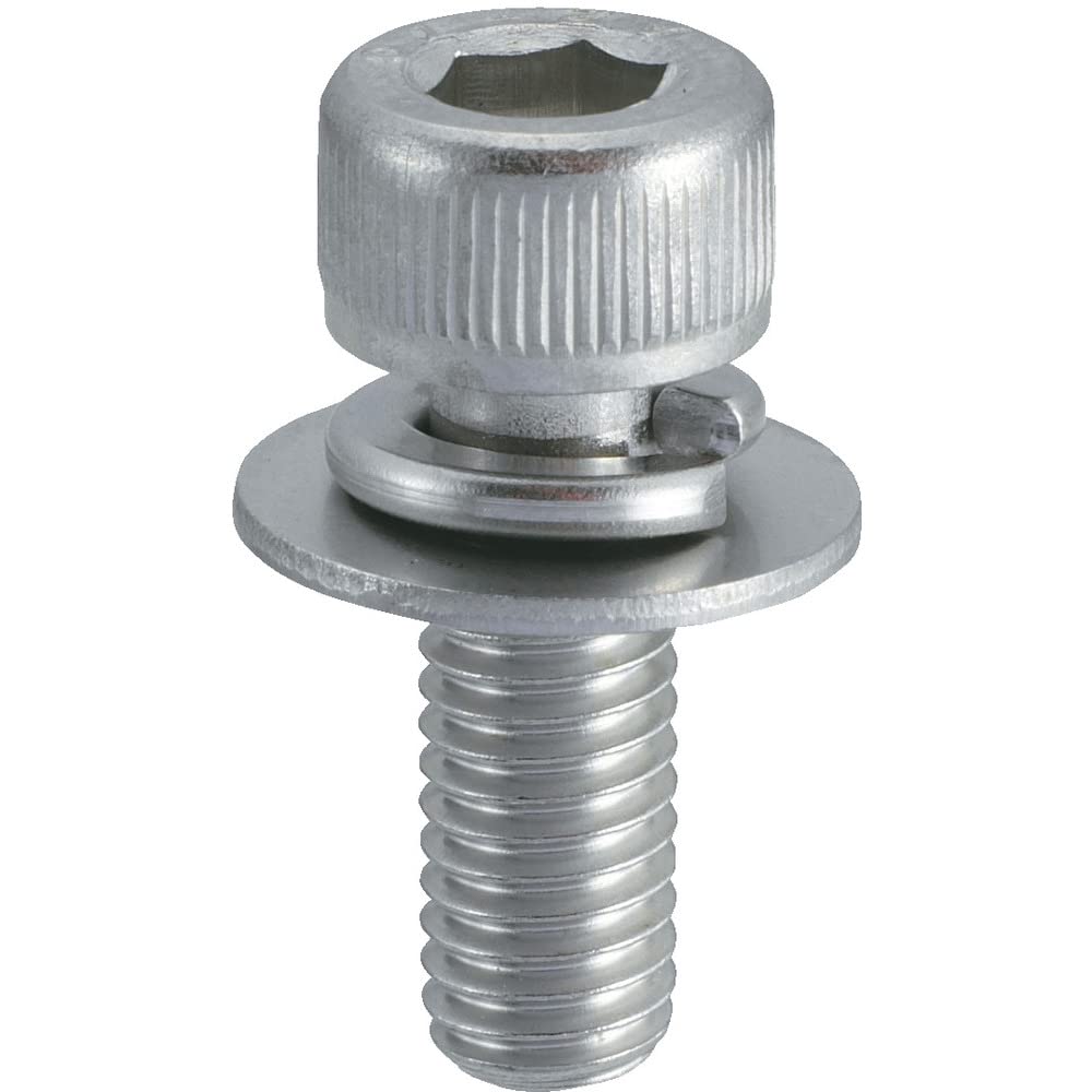 TRUSCO Hex Socket Mounting Stainless Steel Size M6 X Pack of Bolt, P-3, 15, 11, B078-0615