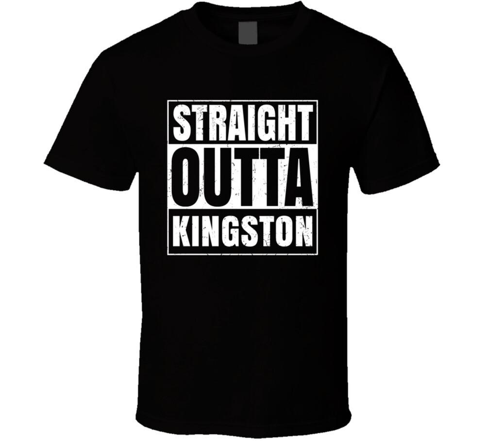 New Straight Outta Kingston York City Compton Parody Grunge T Shirt XXXL