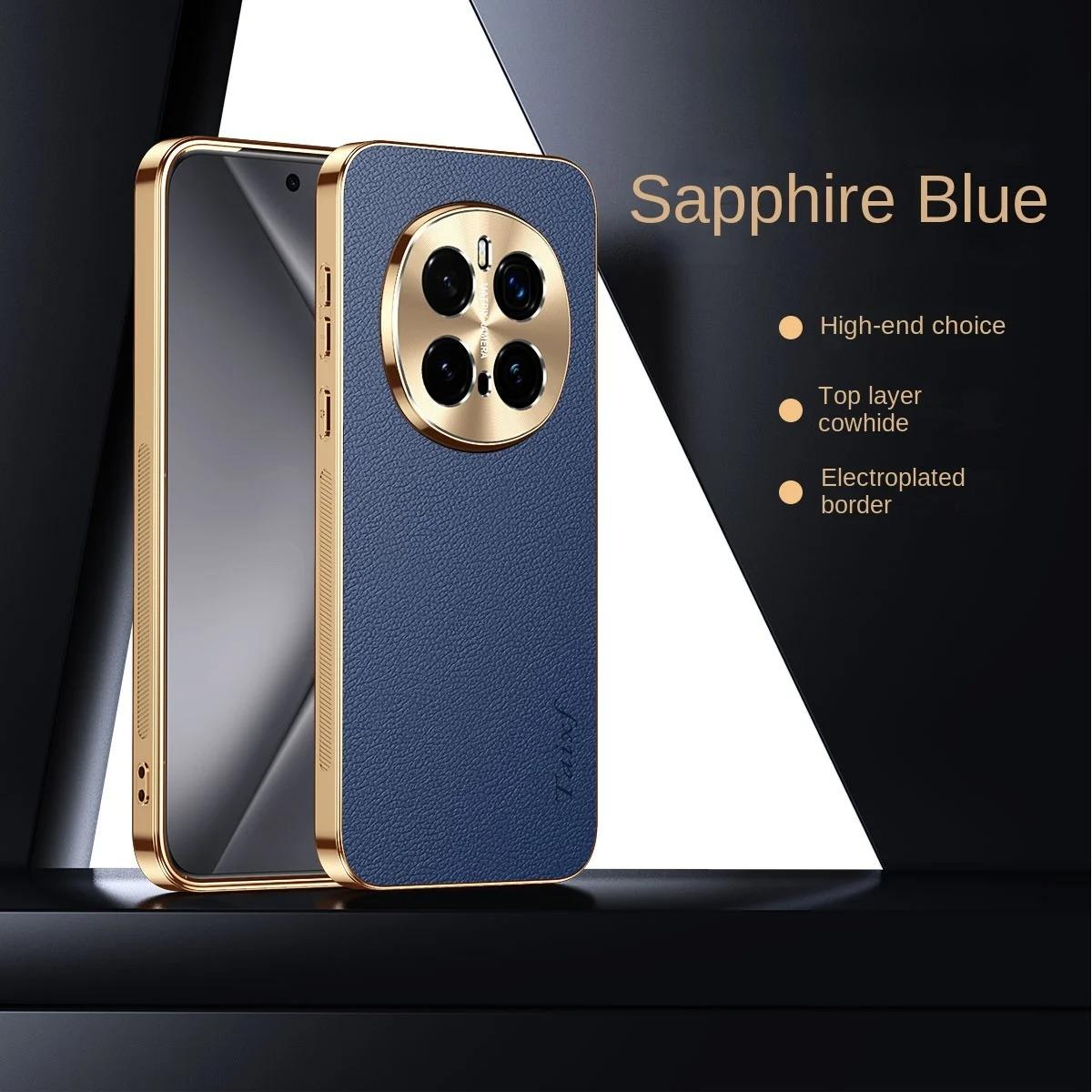 

Чохол для Honor Magic 7 Pro Шкіряний з покриттям Протиударний чохол для Magic 7 6 5 Pro 7 Lite Текстурні чохли з візерунком лічі Бамперна накладка Honor Magic7 Pro синій