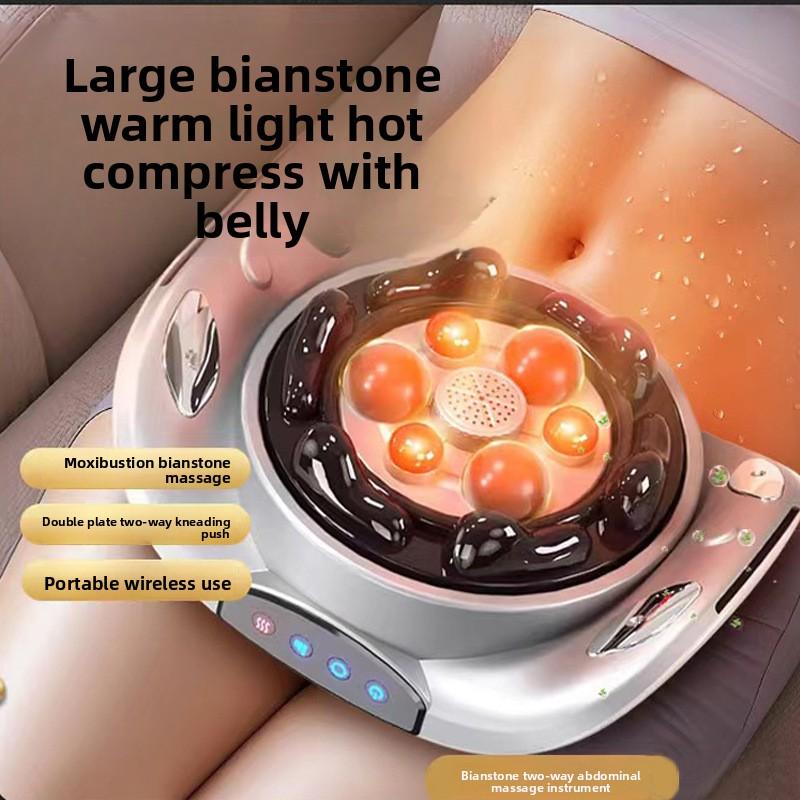 

Bianshi Abdominal Massager Automatic Heating Abdominal Massager for Both Front and Back Electric Abdominal Massager