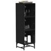 Sideboard Black Oak Effect 35 x 37 x 117 cm