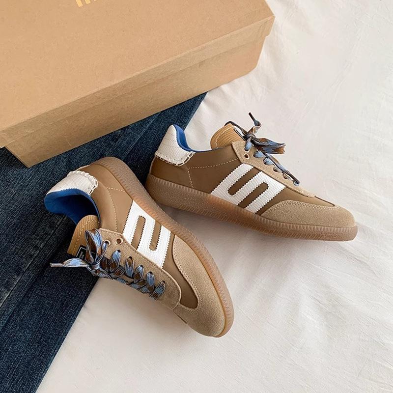 

Мягкая кожа американский ретро мягкая подошва немецкие тренировочные туфли женские летние цветные на плоской подошве туфли Форреста Гампа кеды спортивные и 40 хаки