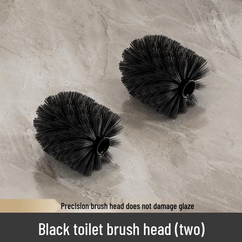 Wall-Mounted Toilet Brush with Replaceable Heads