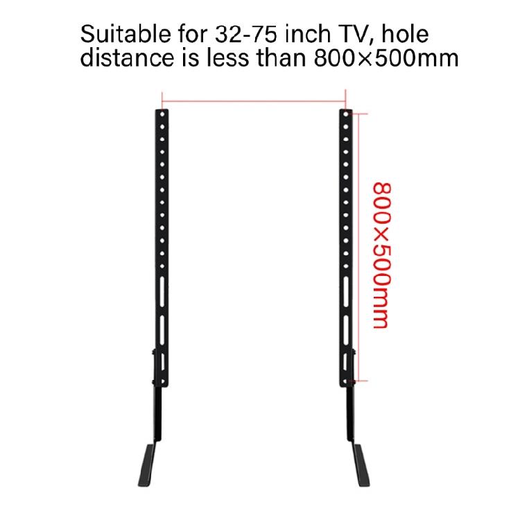 Adjustable TV Stand Base for 26 75inch LCD LED Plasma Screens Easy to Install Holds Up to 88Ibs