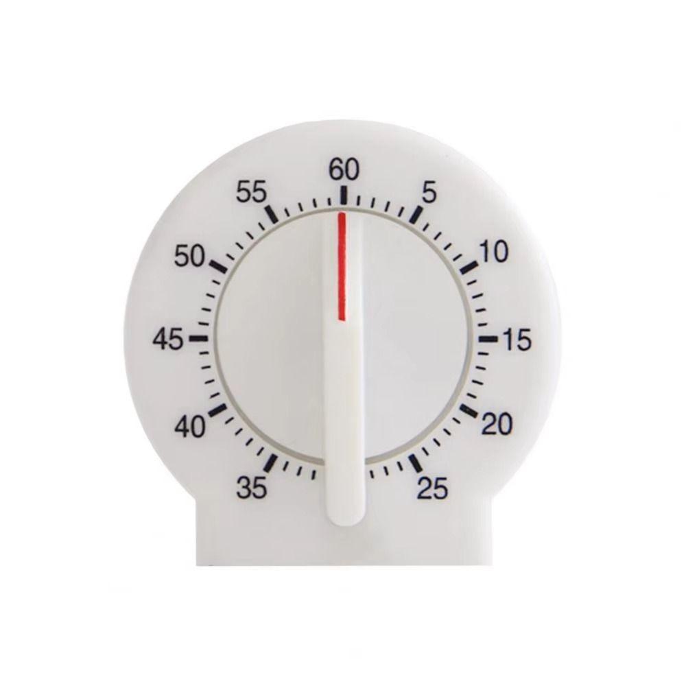 

60 Minute Mechanical Timer Loud Sound Countdown Timer Visual Reminder Cooking Timer Cooking Baking білий