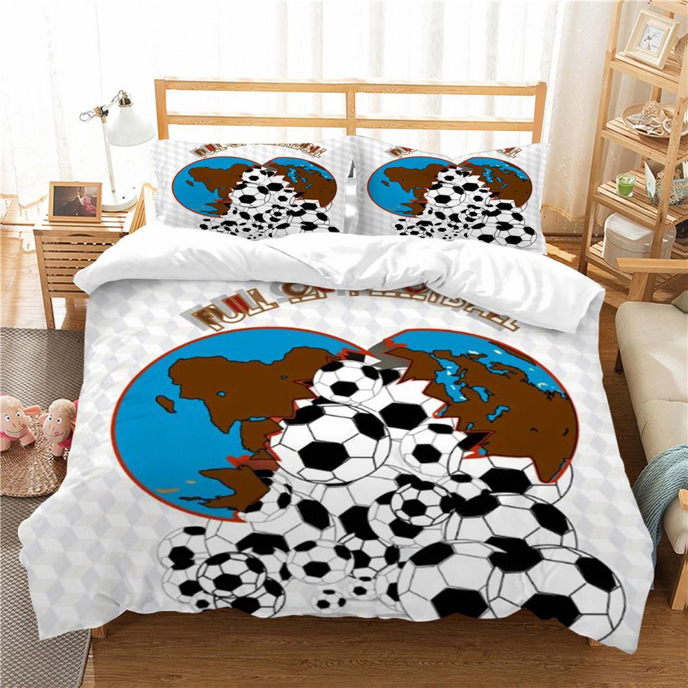 Football Bedding Cover Unique Design Home Bedspreads Polyester King Size Bedding Highly Duvet Cover Sets Soft Bed Sets