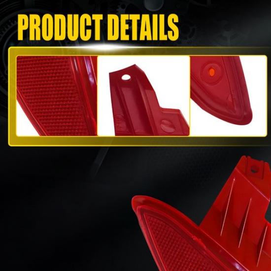 For 2016- Honda HR-V HRV Rear Reflector Bumper Red Lens Right Passenger Side