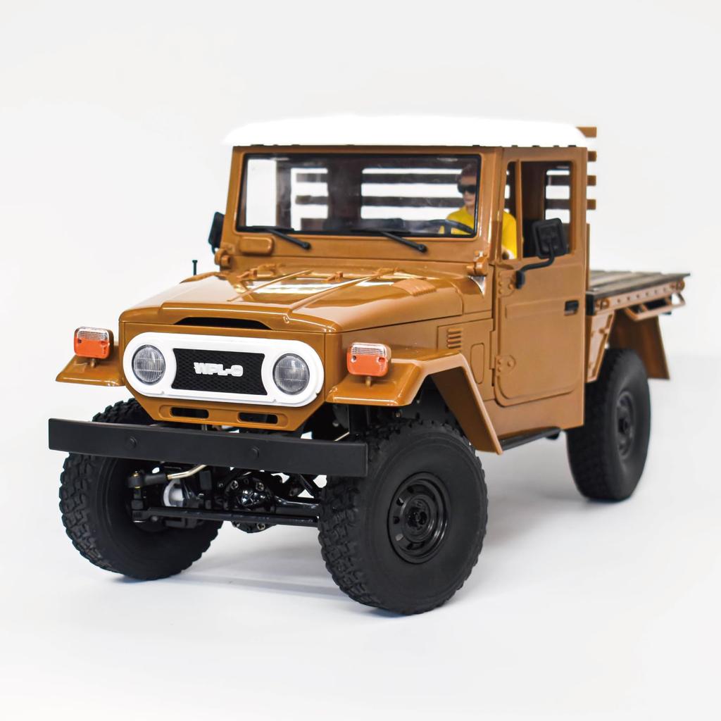 WPL JAPAN C44 RTR Scale Outdoor RC 4WD Rock Crawling Crawler with Technical Approval and Radio Control 1/12 (Brown)