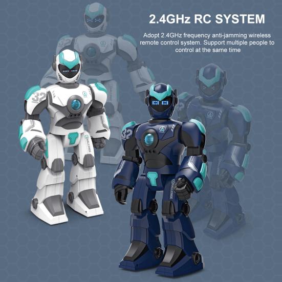 Electric Smart Robot Toy Gesture Sensing Programmable Remote Control Robot Model Toddlers Boys Girls Interactive Talking Singing Dancing Story Telling