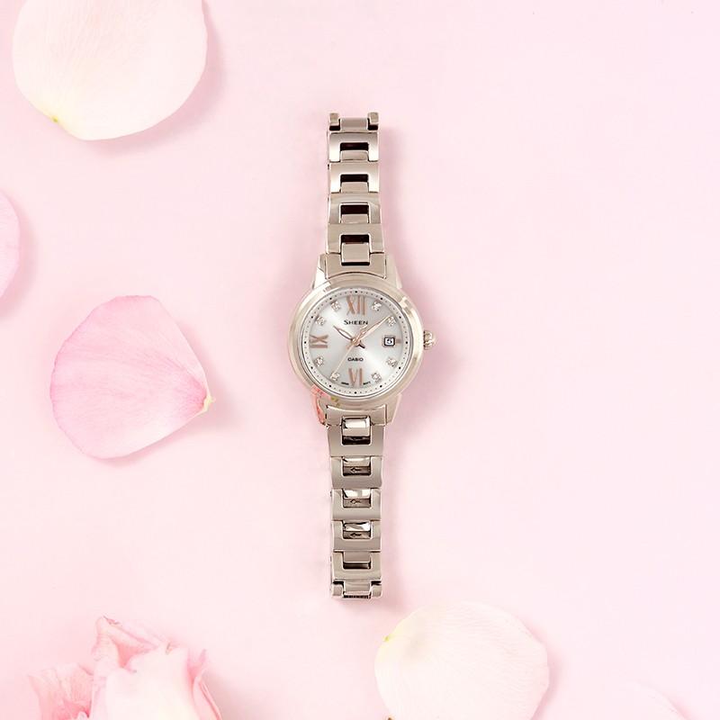 Casio Women's SHEEN White Watch SHE-4522CG-4A SHE-4522CG-4A