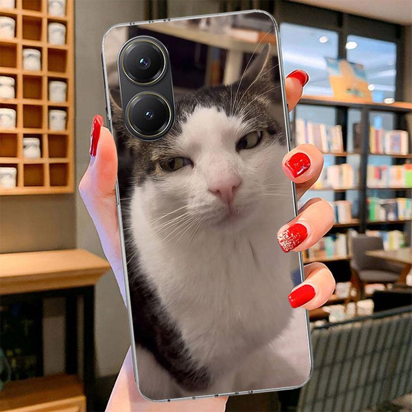 Pet Cat Funny Memes Phone Case For Xiaomi Poco F7 Ultra X7 X6 X5 Pro M7 Redmi 15C 15 13C 13 12C 12 10C 10 9A 9C 9T 9 Shell Poco