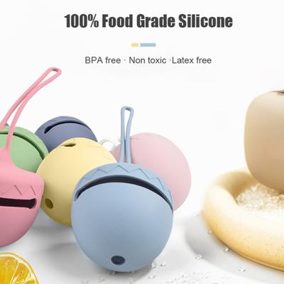 Bolsa de almacenamiento para chupete, bolsa portátil de silicona con soporte para chupete, contenedor de almacenamiento para pezones con forma de cono de pino bonito para el hogar