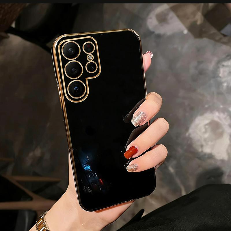 Plating Square Shockproof Soft Silicone Case For For Samsung Galaxy S26 Ultra S26+ S25 S24 Plus S24 FE Anti-Scratch Full Came
