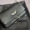 ZV Women's Classic Wing Rivet Shoulder Bag - Trendy, Versatile Small Square Chain Bag