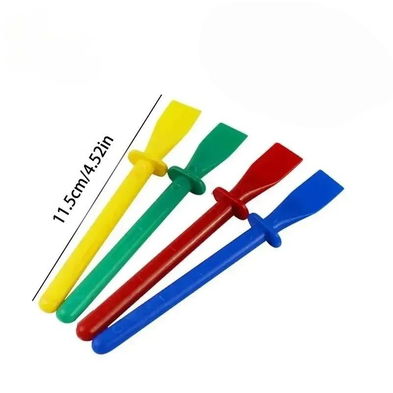 

4PCS Polypropylene Glue Spreader Set - DIY Handcraft Tool for Glue Removal, Leather Craft & Paint Scraping m