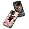 Funda Coque Cover for Huawei P30 P20 P10 Mate 10 20 Lite Pro Y9A Y8S P Smart Y6 Y7 Y9 Prime 2019 Case Black Meow Kitten Cat