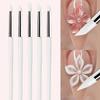5Pcs DIY Manicure Silicone Nail Brush Small Head Polish Tip Silicone Nail Art Pen  Nail Art