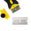 20Pcs Razor Scraper Blades Plastic Scraper Replacement for Car Sticker Remover Decals Window Glass Clean Scraper Glue Remover