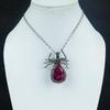 Ruby Pendant Gemstone Jewelry, 999 Copper Wire Wrapped Handmade Pendant, Latest Design Jewelry