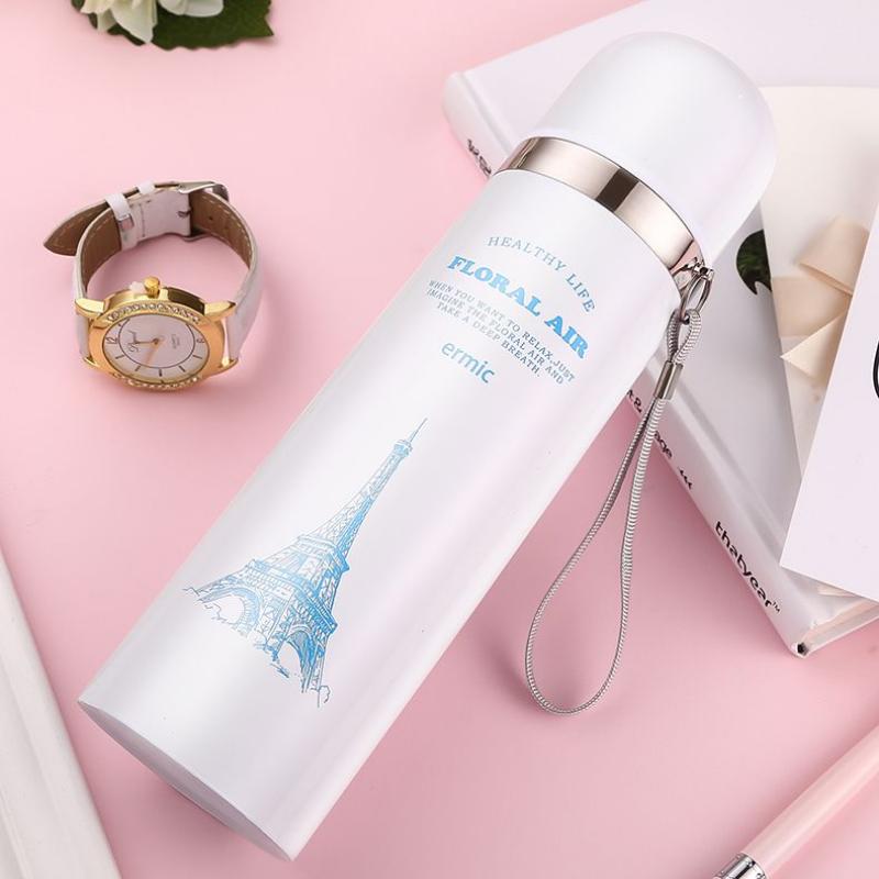 Velkokapacitní termoska 500ml/1000ml vakuová baňka přenosná nerezová termoska láhev na vodu cestovní čajový hrnek kancelářská termoska